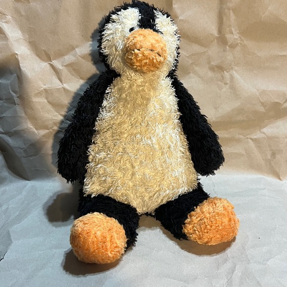 Jellycat Other - Jellycat Medium Bunglie‎ Penguin Black White Orange Plush Stuffed Animal BUN6PN